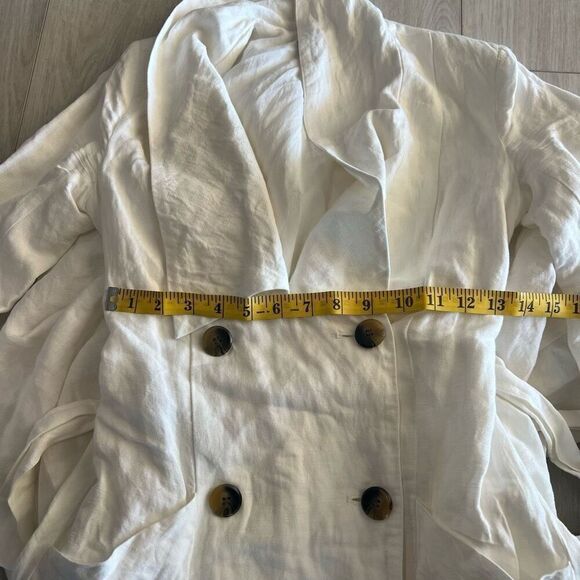 Bardot Linen Blend Shirt Dress size xs off white - Picture 4 of 9